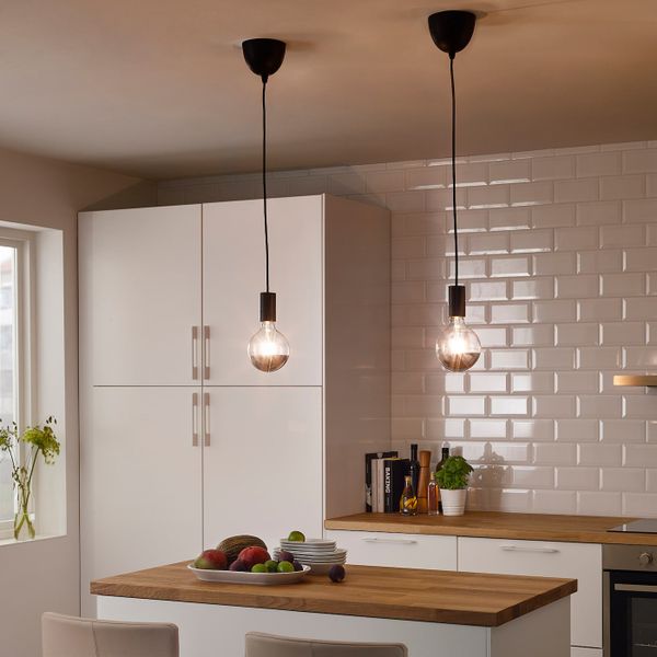 Шнур-подвес, черный текстиль 1.8 м IKEA SUNNEBY СУННЕБЮ 804.202.57 - фото 2