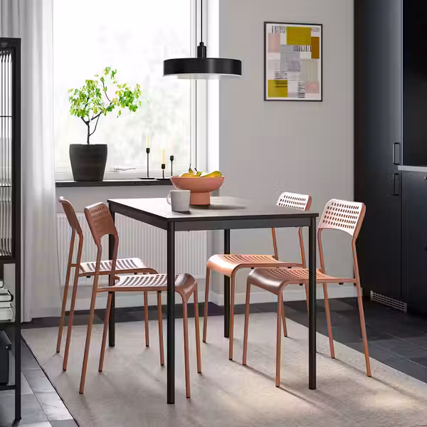 SANDSBERG Стул - красно-коричневый - фото 3