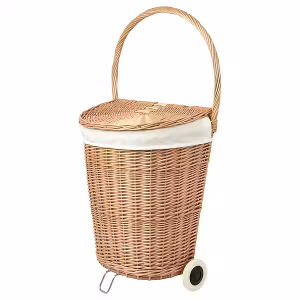 TOLKNING Корзина для белья на колесиках - ручная работа Ива 31 л - фото 1