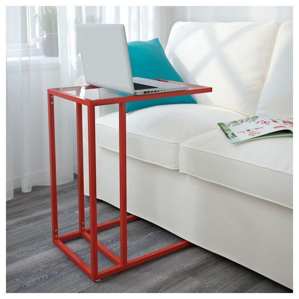 Подставка для ноутбука ВИТШЁ, красный, стекло (35x65 см) - схема-чертеж с размерами