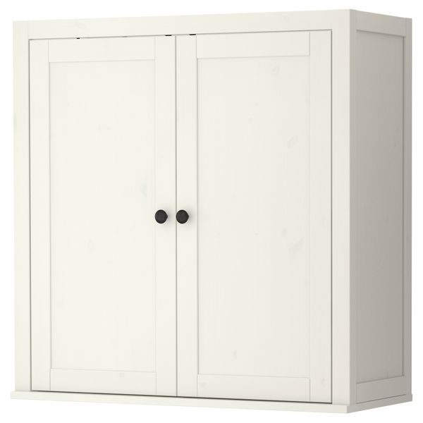 Дополнительный модуль для бюро ХЕМНЭС, белая морилка (89x90 см) - фото 1