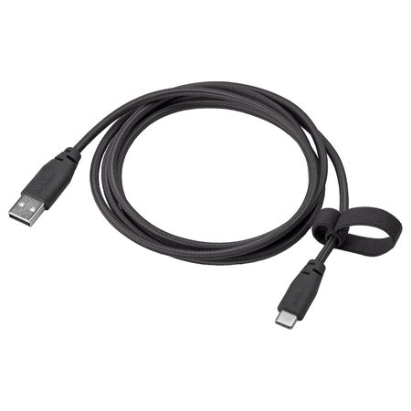 Кабель USB тип А – USB тип С, серый 1.5 м IKEA LILLHULT ЛИЛЛЬХУЛЬТ 204.838.65