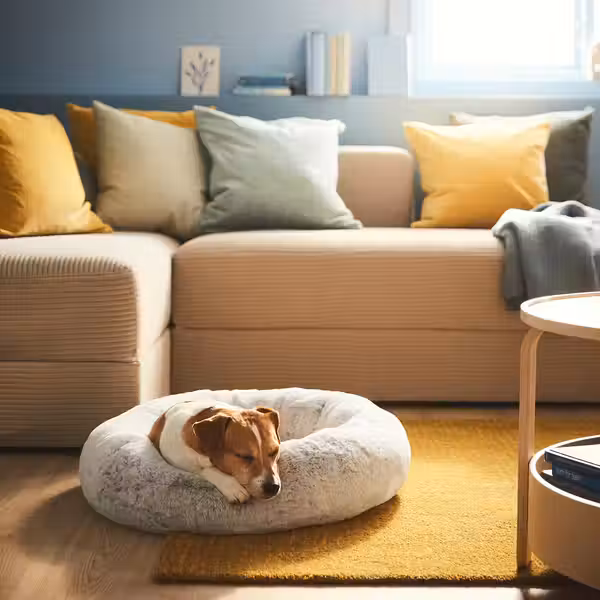 UTSÅDD УТСОДД Кроватка для домашнего питомца - светло-серый M - фото 2