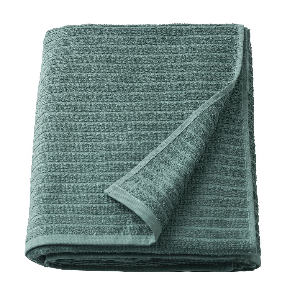 Простыня банная, 100x150 см, серо-бирюзовый IKEA VÅGSJÖN ВОГШЁН 304.880.37 - фото 1