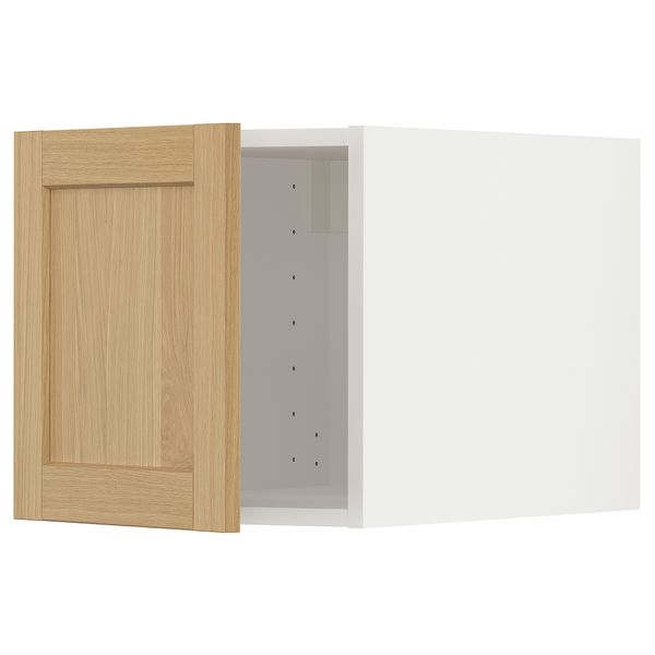 Верхний шкаф, белый, Forsbacka дуб, 40x40 см IKEA METOD МЕТОД 295.093.14 - фото 1