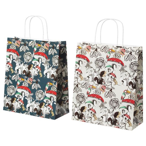 Подарочный пакет ВИНТЕР 2018, белый, синий (27x32 см) - фото 1