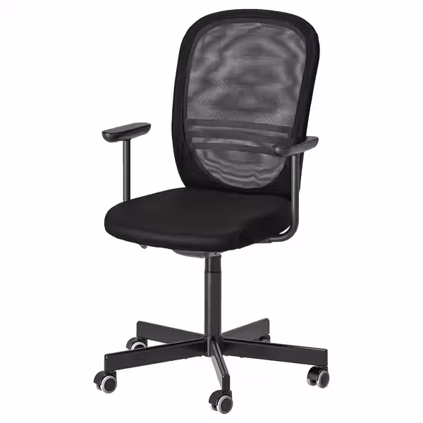 FLINTAN Комплект подлокотников 2шт - чёрный - фото 2