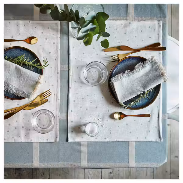 NISSÖGA Скатерть - синий 145x240 см - фото 3