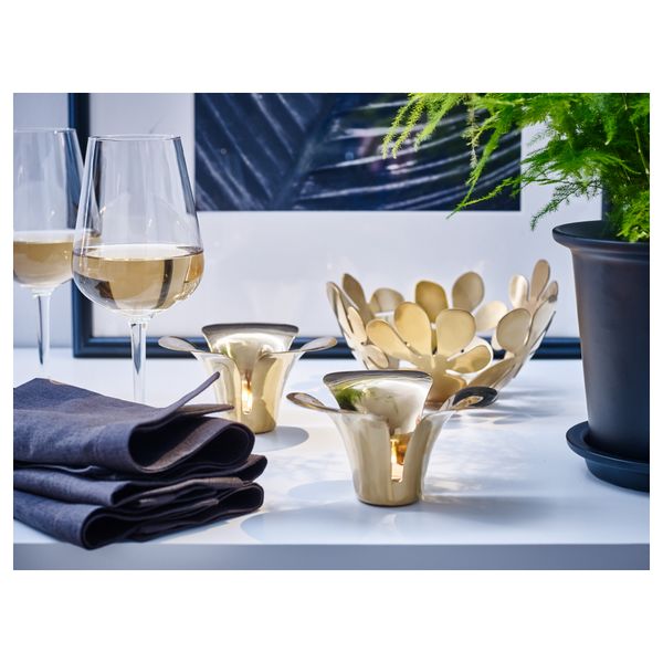 Подсвечник для греющей свечи СТИЛЛХЭТ, золотой (7 см) - фото 5