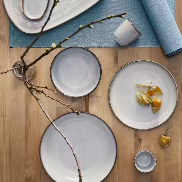 GLADELIG Миска - серый 14 см - схема-чертеж с размерами