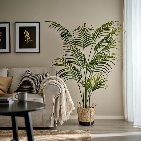 TÄRNMÅS ТЭРНМОС Кашпо - для дома/бежевый/черный 24 см - фото 2