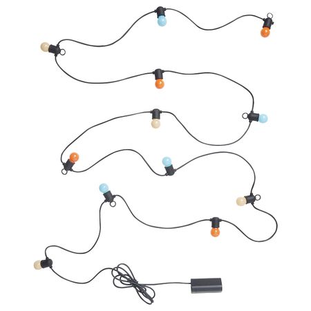 Гирлянда, 12 светодиодов, с батарейным питанием/для сада разноцветный IKEA SOLVINDEN СОЛВИДЕН 304.870.14