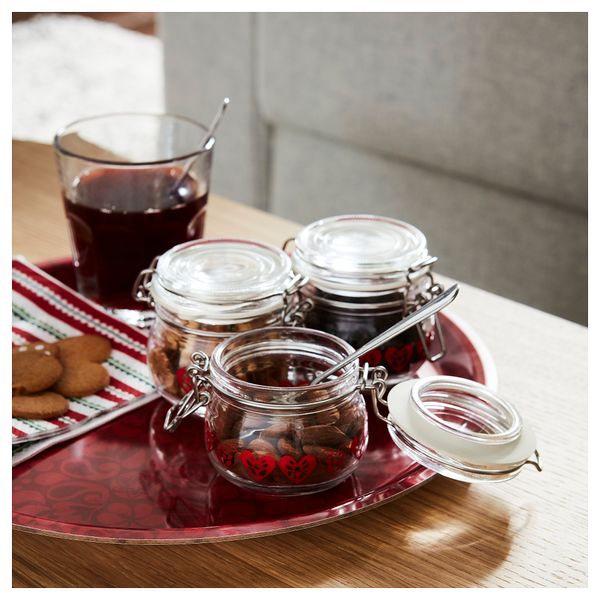 Банка с крышкой IKEA VINTERFINT 505.308.32 - схема-чертеж с размерами