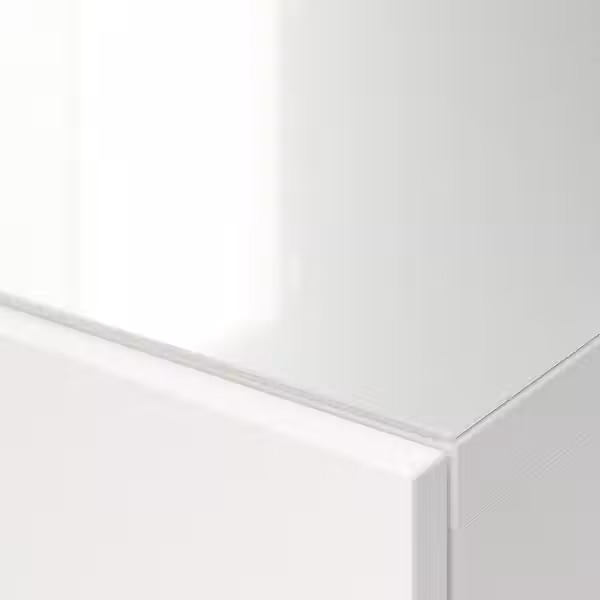 BESTÅ Верхняя панель д/ТВ - стекло/белый 180x40 см - фото 4