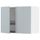 Навесной шкаф с сушилкой, 2 дверцы, 80x60 см, белый, Kallarp серо-синий светлый IKEA METOD МЕТОД 694.791.26