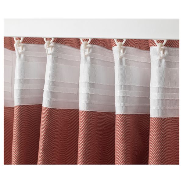 Гардины, 1 пара ТИБАСТ, розовый (145x300 см) - фото 3