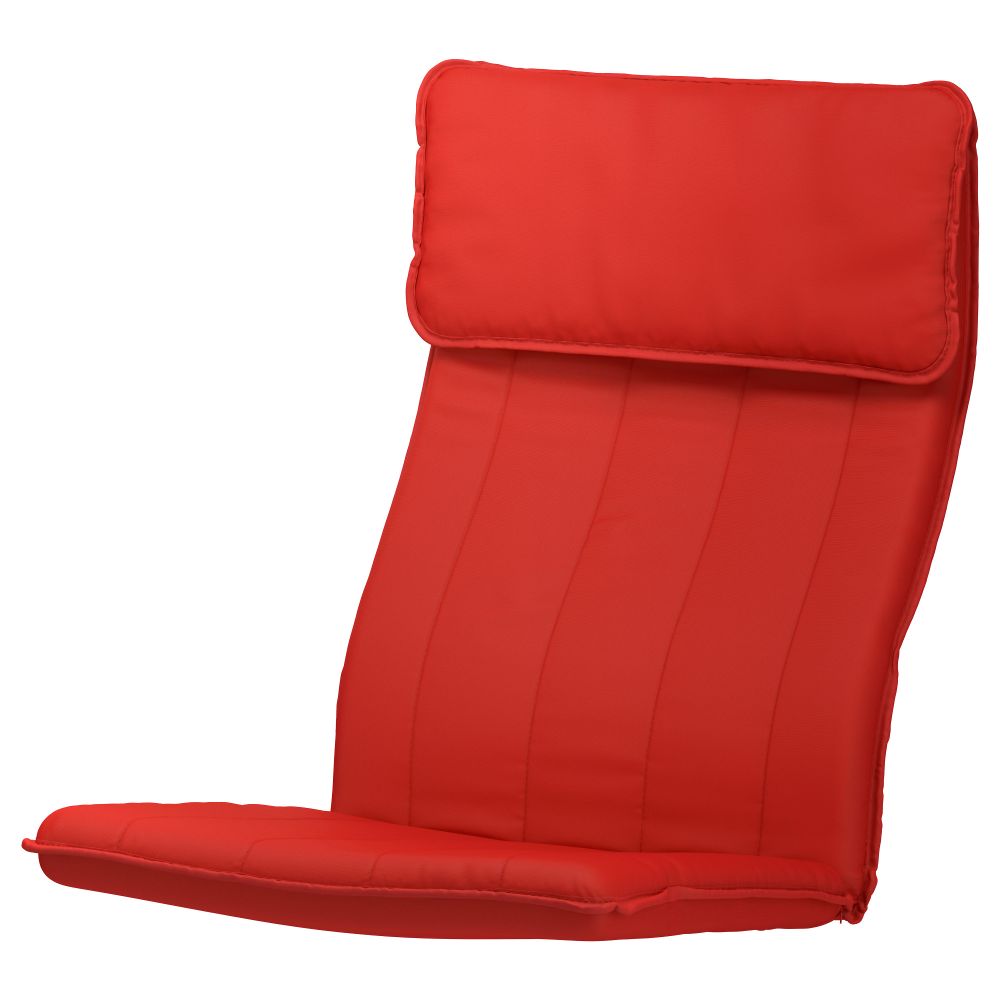 Подушка-сиденье на кресло ПОЭНГ, Ранста красный - фото 1