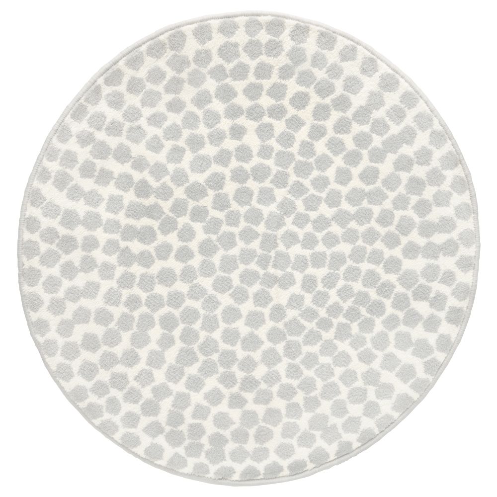 Ковер, короткий ворс ФЛОНГ, белый, серый (80 см) - фото 1