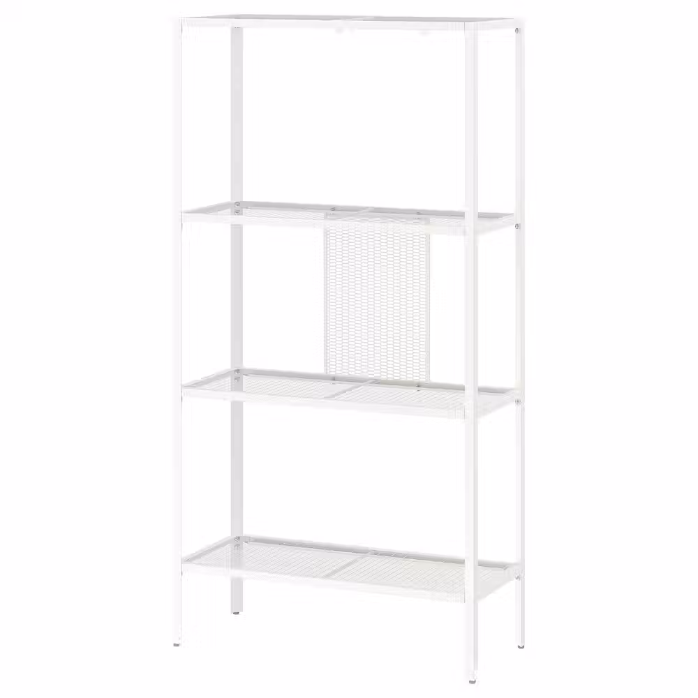 BAGGEBO Стеллаж - металлический/белый 60x25x116 см - фото 1