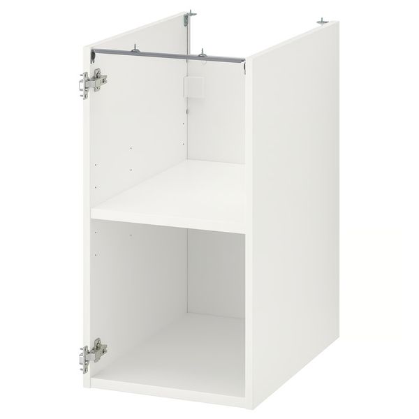 ENHET Напольный шкаф с полкой - белый 40x60x75 см - схема-чертеж с размерами