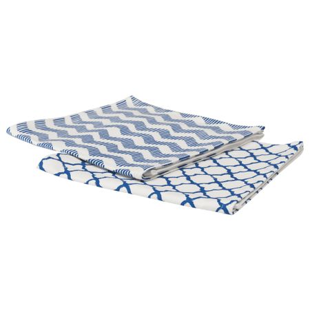 Полотенце кухонное СОММАР 2016, белый, синий (50x70 см)