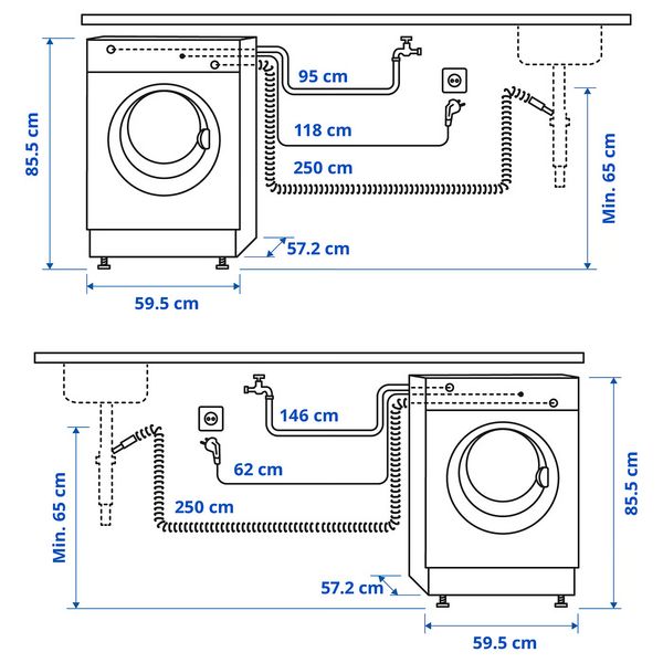 IKEA, дополнительный ракурс - схема-чертеж с размерами