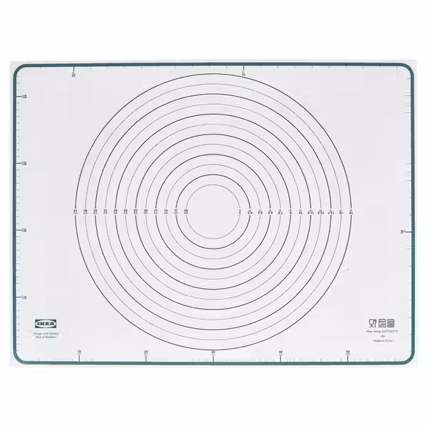 BAKTRADITION Коврик для выпечки - белый/бирюзовый 61x46 см - фото 2