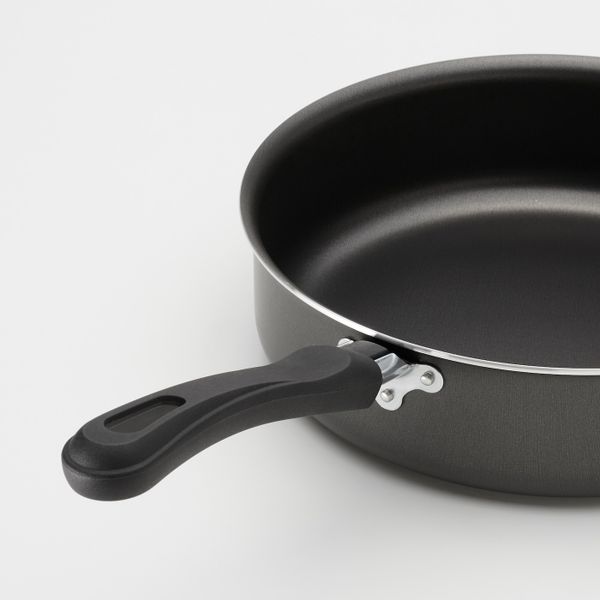 Сотейник/сковорода, серый 24 см IKEA HAVSKARP ХАВСКАРП 103.421.83 - фото 2