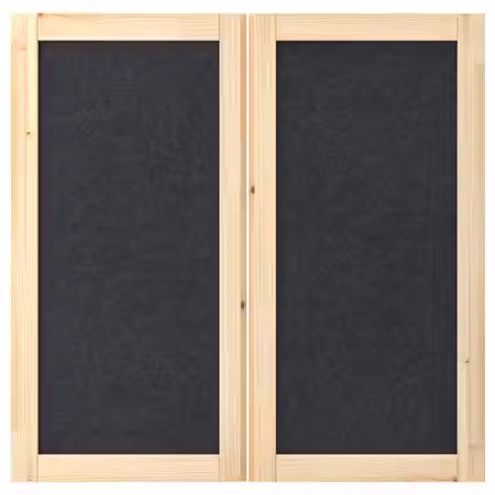 IVAR Дверь - темно-серый/фетр 42x83 см