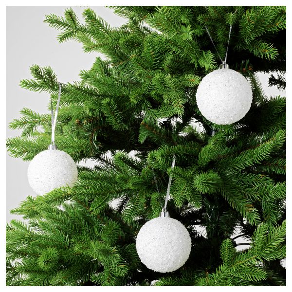 Украшение, шар ВИНТЕР 2016, белый (8 см) - схема-чертеж с размерами