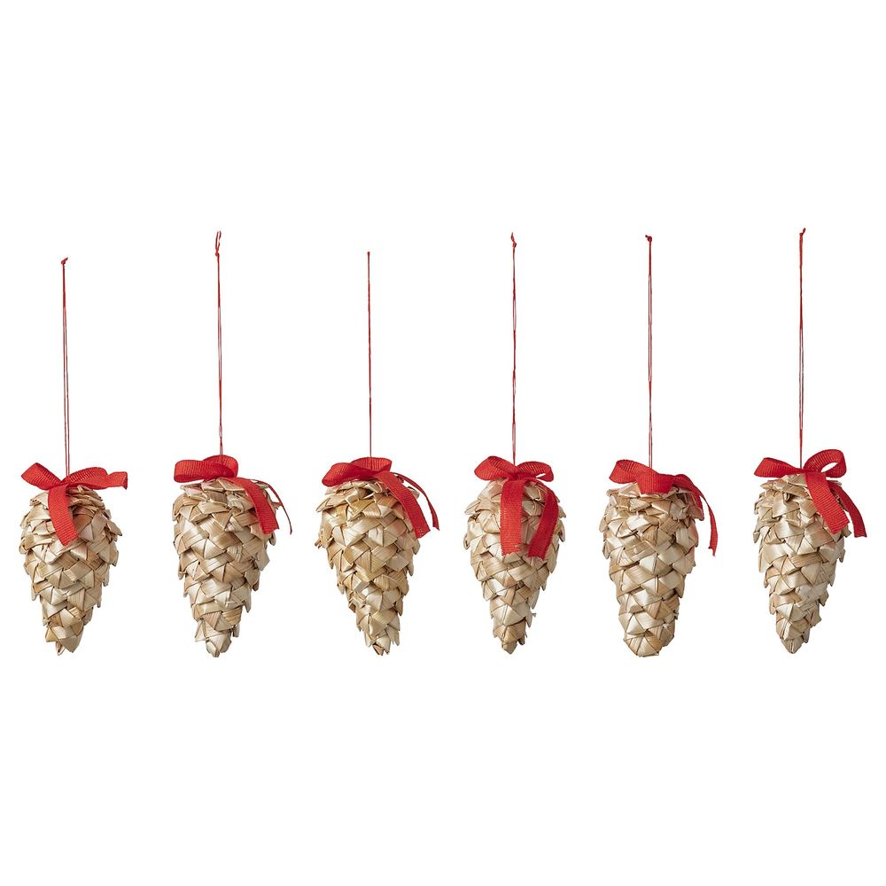 Украшение подвесное, солома естественный 7 см IKEA VINTER 2021 ВИНТЕР 2021 805.074.44 - схема-чертеж с размерами