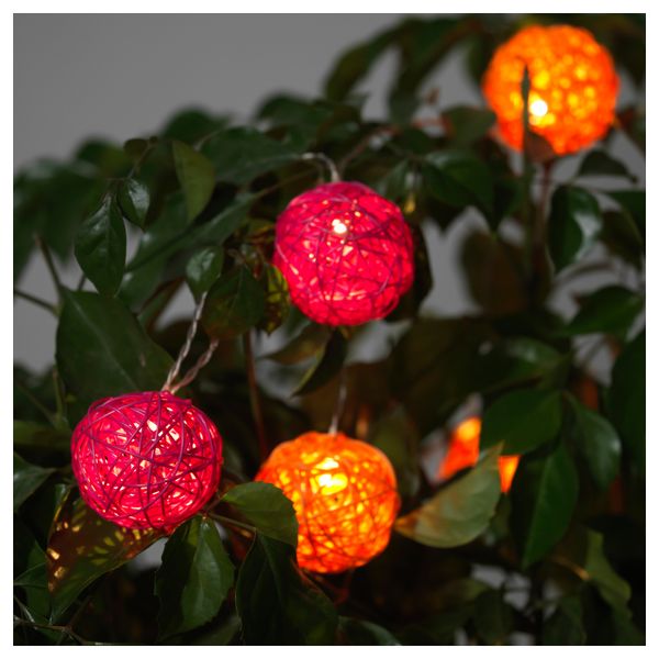 Украшение для гирлянды СОЛВИДЕН, оранжевый, розовый - фото 1