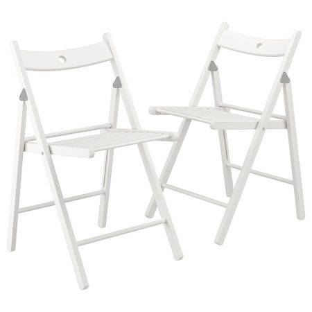 Стул складной, 2 шт, белый IKEA TERJE ТЕРЬЕ 293.998.10