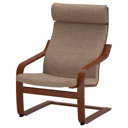 Кресло ПОЭНГ, классический коричневый, Исунда коричневый