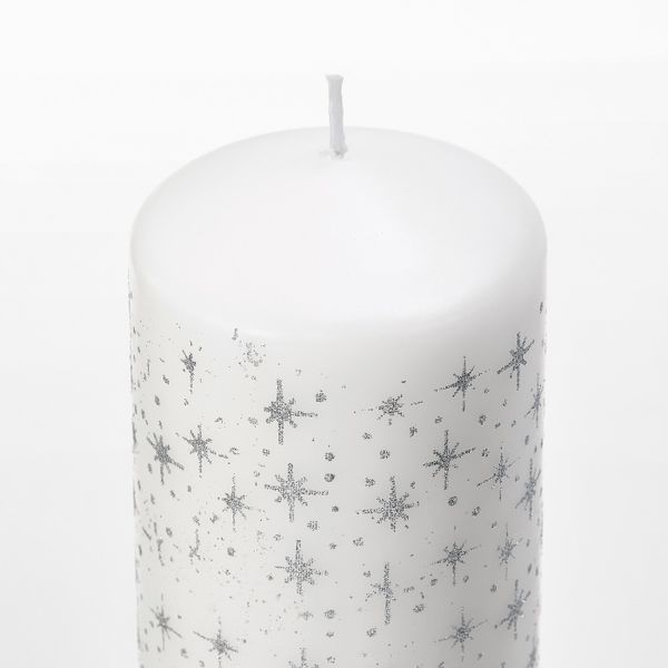 Неароматическая формовая свеча, 5шт, звезда белый IKEA ВИНТЕРФЕСТ 104.320.70 - схема-чертеж с размерами