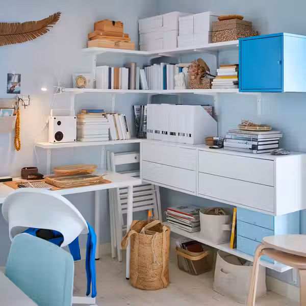 BERGSHULT / TOMTHULT Полка с консолью - белый 120x20 см - фото 4