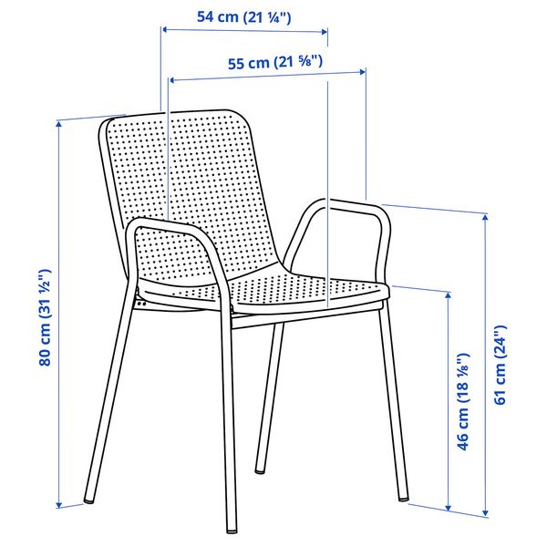 IKEA в интерьере - схема-чертеж с размерами