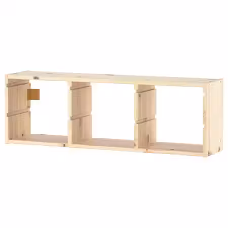 TROFAST Настенный модуль для хранения - светлая беленая сосна 93x30 см