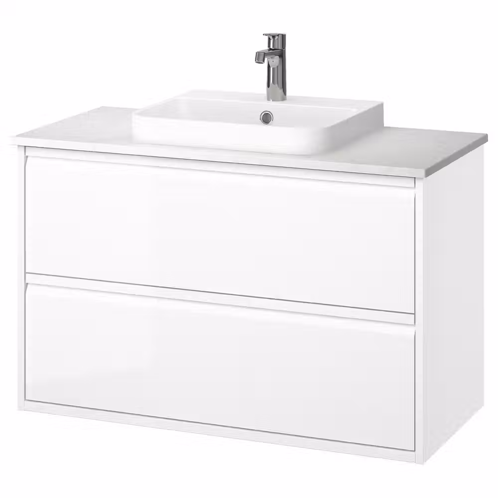 ÄNGSJÖN ЭНГШЁН / BACKSJÖN БАККШЁН Шкаф с ящиками/раковина/смеситель - фото 1