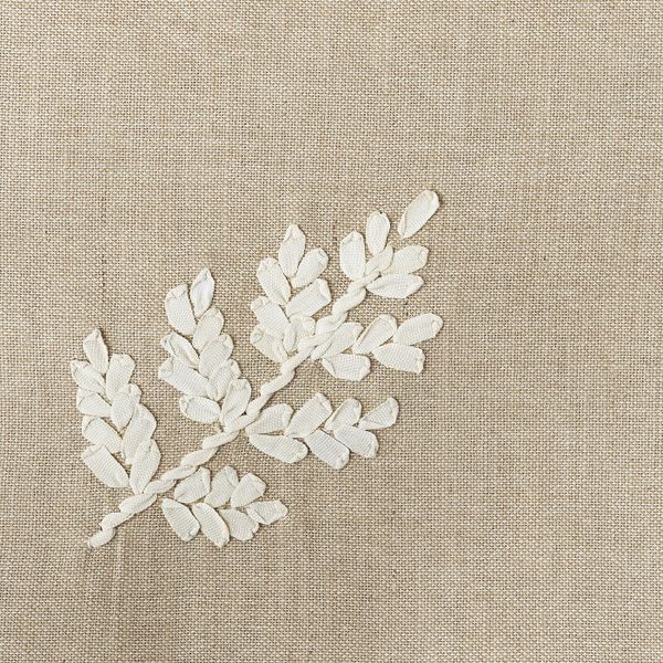 Чехол на подушку, бежевый, лист ручная работа 50x50 см IKEA БОТАНИСК 004.665.22 - фото 4