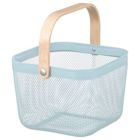 Корзина, бледно-голубой 25x26x18 см IKEA RISATORP РИСАТОРП 605.200.88