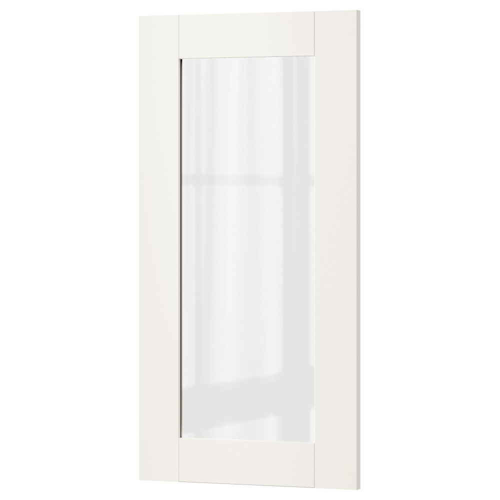 Стеклянная дверь СЭВЕДАЛЬ, белый - фото 1