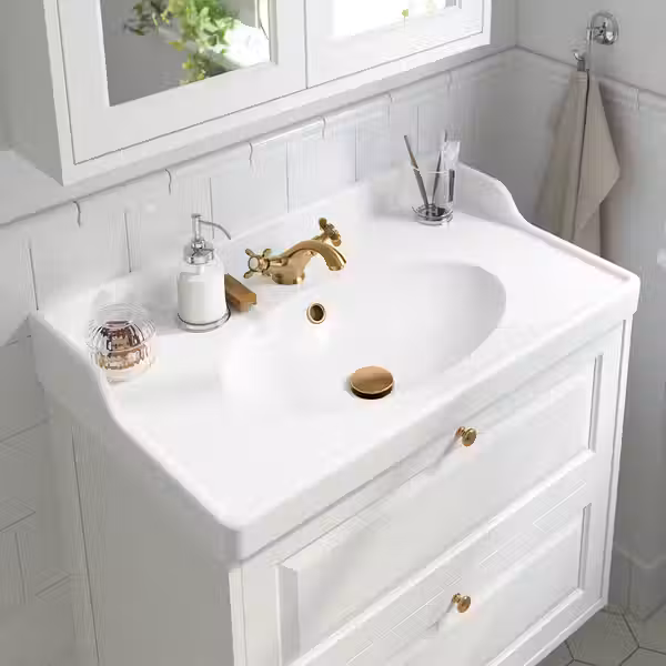 RUNSKÄR Смеситель для раковины - желтая медь - фото 2