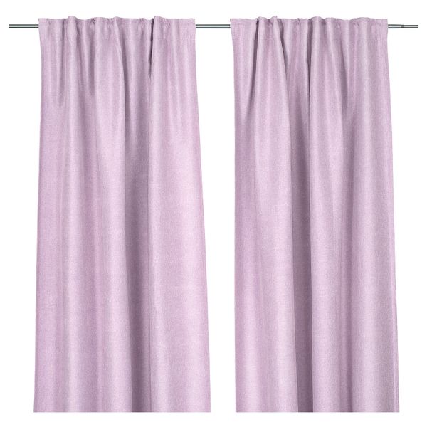 Затемняющие гардины, 2 шт., розовый 145x300 см IKEA INGIMUNDA ИНГИМУНДА 704.803.98 - фото 1