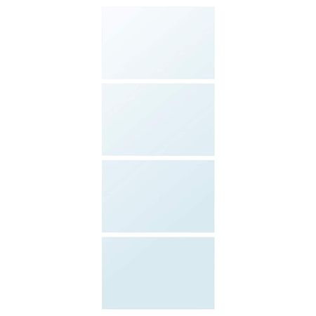4 панели для рамы раздвижной дверцы, зеркальное стекло 75x201 см IKEA AULI АУЛИ 503.696.94