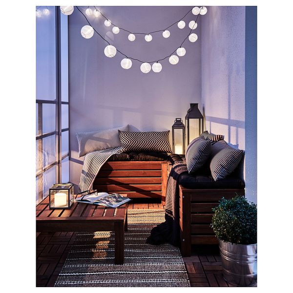 Стол, табурет секция, садовый, коричневая морилка 63x63 см IKEA ÄPPLARÖ ЭПЛАРО 503.763.50 - фото 5