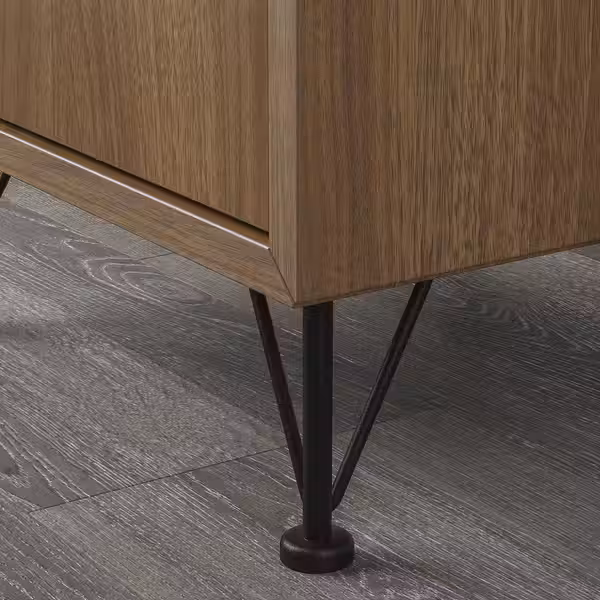 EKET Комбинация шкафов с ножками - под грецкий орех/металлический чёрный 70x35x80 см - фото 4