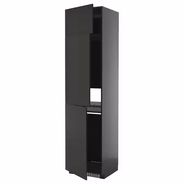 METOD Высокий шкаф д/холод/мороз/3 дверцы - фото 1