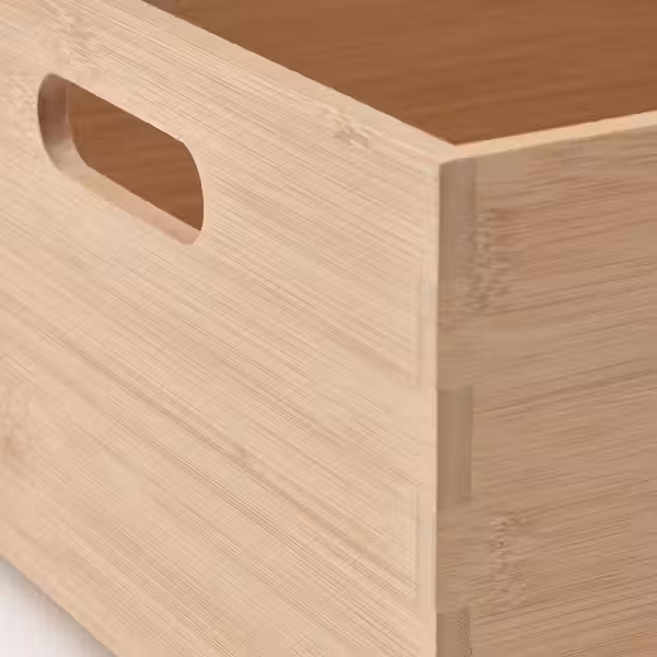 UPPDATERA Контейнер - светлый бамбук 24x32x15 см - схема-чертеж с размерами