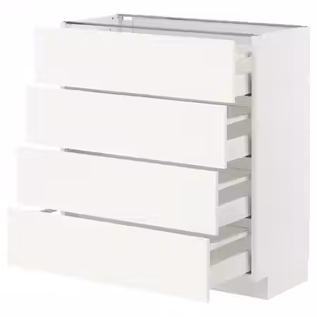 METOD / MAXIMERA Напольный шкаф 4 фасада/4 ящика